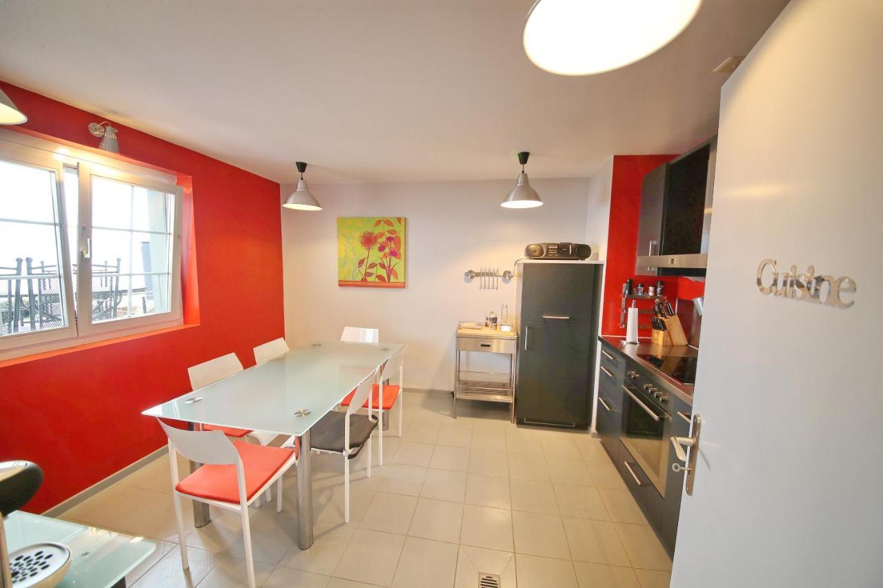 Corseaux Beach Rooms-Riviera Beach Apartments Vevey Exterior foto