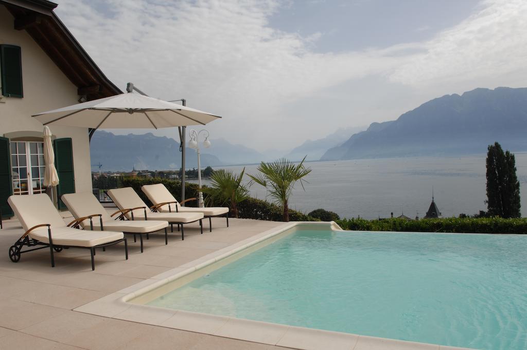 Corseaux Beach Rooms-Riviera Beach Apartments Vevey Exterior foto
