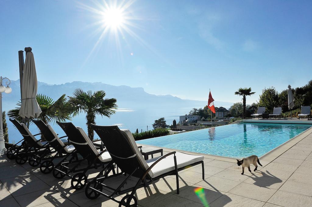 Corseaux Beach Rooms-Riviera Beach Apartments Vevey Exterior foto
